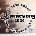 Az első közös karácsony mint férj és feleség Páros póló - Karácsonyi páros póló 
