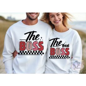   The Boss & The Real Boss Páros póló - Valentin napi páros póló 