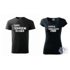 Mr sohasem tévedek, Mrs mindig igazam van páros póló - Páros póló - Valentin napi páros póló 