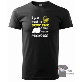   Pekingi Palotakutya póló - Pekingese pulcsi - Kutyás póló - Egyedi Feliratos póló