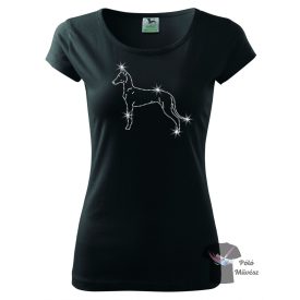   Fáraókutya strasszos póló - Pharaoh Hound póló - Kutyás póló kristályokkal - Egyedi Feliratos póló