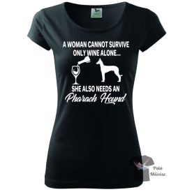   Fáraókutya póló - Pharaoh Hound póló - Kutyás póló - Egyedi Feliratos póló