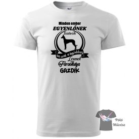   Fáraókutya póló - Pharaoh Hound póló - Kutyás póló - Egyedi Feliratos póló