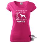 Pointer póló - Pointer pulcsi - Kutyás póló - Egyedi Feliratos póló