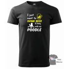 Uszkár póló - Poodle pulcsi - Kutyás póló - Egyedi Feliratos póló