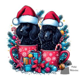   Karácsonyi Uszkár póló - Poodle pulcsi - Kutyás póló - Egyedi Feliratos póló