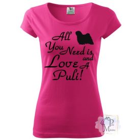   Puli póló - Pulis pulcsi - Kutyás póló - Egyedi Feliratos póló