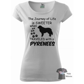   Pireneusi Hegyikutya póló - Pyrenean Mountain Dog pulcsi - Kutyás póló - Egyedi Feliratos póló