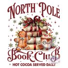 North Pole Book Club Póló - Karácsonyi Olvasós póló - Olvasás póló - Egyedi Feliratos póló