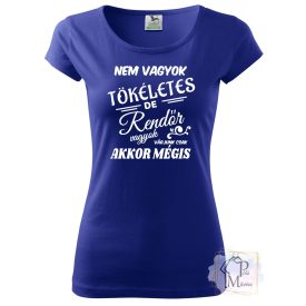   Nem vagyok tökéletes de Rendőr vagyok póló - Vicces póló