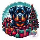 Karácsonyi Rottweiler póló - Rottweiler pulcsi - Kutyás póló - Egyedi Feliratos póló