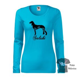   Saluki póló - Agaras póló - Kutyás póló - Egyedi Feliratos póló