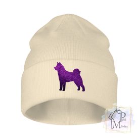 Akita Sapka - Kötött Sapka Kutya mintával - Kutyás Sapka