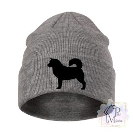   Alaszkai Malamut Sapka - Kötött Sapka Kutya mintával - Kutyás Sapka