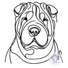 Shar Pei póló - Shar Pei pulcsi - Kutyás póló - Egyedi Feliratos póló