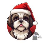 Shih Tzu karácsonyi póló - Shih Tzu pulcsi - Kutyás póló - Egyedi Feliratos póló