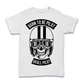 Koponyás póló - Skull Pilot Shirt