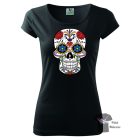 Koponyás póló - Sugar Skull póló - Egyedi póló