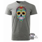 Koponyás póló - Sugar Skull póló - Egyedi póló