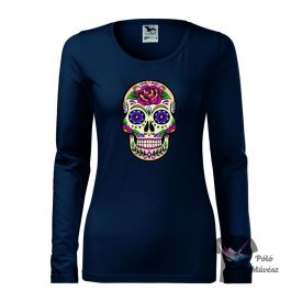 Koponyás póló - Sugar Skull póló - Egyedi póló