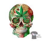 Koponyás póló - Sugar Skull póló - Egyedi póló