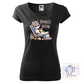   Sparkle Break Unikornis Póló - Unikornisos Pulóver - Egyedi Feliratos póló