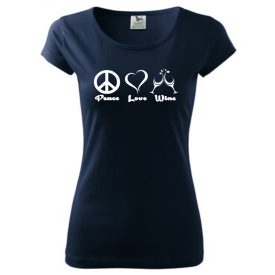 Peace Love Wine póló - Boros póló