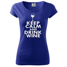 Boros póló - Keep Calm and drink wine