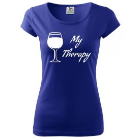 Boros póló - Wine is my therapy
