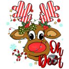 Karácsonyos póló -  Rénszarvasos karácsonyi pulcsi - Egyedi póló