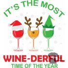 Wine - derful póló - Karácsonyos póló - Karácsony póló - Egyedi póló