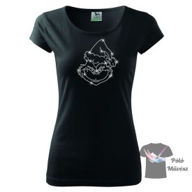   Grinch strasszos póló - Karácsonyos póló - Karácsonyi póló - Egyedi póló