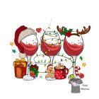 Wine  Christmas Karácsonyi póló - Karácsonyos póló - Karácsony póló - Egyedi póló