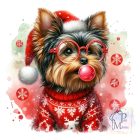 Karácsonyi Yorkshire Terrier póló - Yorki pulcsi - Kutyás póló - Egyedi Feliratos póló